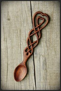 WITH WOODEN SPOON CARVING Custom Logo Natural Wood Cooking Utensil Acacia Wood Solid Spoon for Cooking - Product Image 5