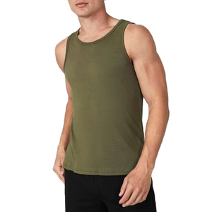 Débardeur de sport pour homme de haute qualité à col rond, style décontracté pour la course et le fitness, avec logo personnalisé, impression numérique, respirant et séchage rapide 100% - Product Image 4
