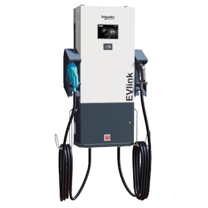 Stazione di Ricarica Rapida SCHNEIDER ELECTRIC EVD1S24THB EVlink DC 24 kW con Connettori SAE CCS/CHAdeMO, Caricatore Rapido a Parete - Product Image 1