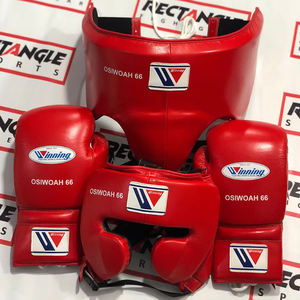 Ensemble de boxe personnalisable en cuir véritable avec rembourrage épais à 4 couches et poignées pour l'entraînement aux arts martiaux et au fitness - Product Image 3