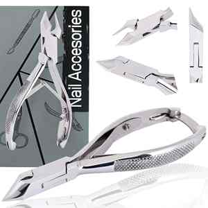 Poignées texturées Pinces à cuticules Outil de manucure en acier inoxydable pour le soin des ongles et des doigts Garantie durable de 2 ans par HEXACARE - Product Image 2