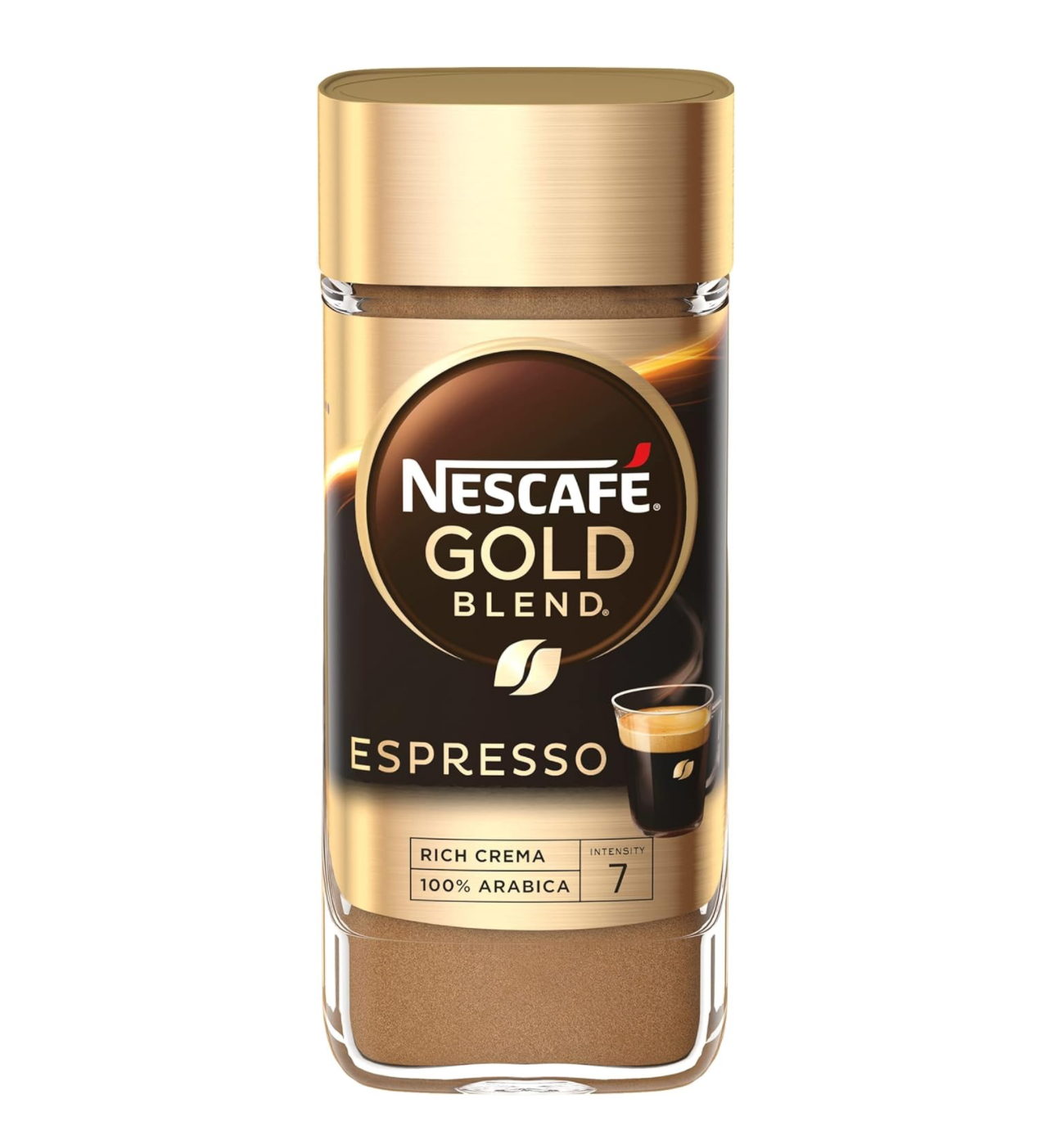 Espresso instan NESCAFE Emas, 3.5 ons, kopi kaya rasa kuat dengan Velvety kopi Crema harga grosir terbaik