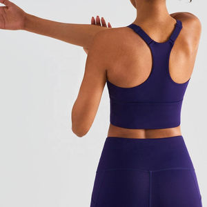 Ensemble de soutien-gorge de yoga léger et respirant OEM pour femmes, tenue d'entraînement et de gymnastique, vêtements d'été, vêtements de sport à séchage rapide - Product Image 3