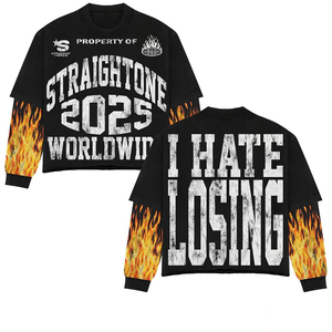 เสื้อยืดผู้ชายโอเวอร์ไซส์งานตามสั่งลายกราฟิกธรรมดาสำหรับ100% โปโลเฮฟวีเวตผ้าฝ้ายสไตล์วินเทจแอซิดไซส์ใหญ่พิเศษสั่งซื้อจำนวนมาก - Product Image 3