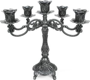 Candelabro de metal Retro Para decoración del hogar para exhibiciones de velas de Navidad - Product Image 6