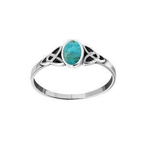 Anillo de Nudo de Turquesa Azul Natural de Moda, Plata de Ley 925, Joyería Bohemia Navajo, Piedra Preciosa Hecha a Mano, Anillo de Compromiso y Boda - Product Image 5