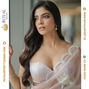 Lanzamiento del diseñador exclusivo Blissful Soft Satin Organza Saree Collection Fabricante por Royal Export en Surat Gujarat - Product Image 3