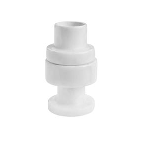 ชุดเชิงเทียนโลหะสีทองขัดเงา พร้อมฐานหินอ่อนสีขาว ของตกแต่งบ้านสุดหรูสำหรับวางบนโต๊ะ - Product Image 1