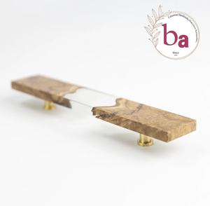 Poignée de porte en résine transparente faite à la main boutons en bois métal tiroir armoire tire pour cuisine chambre Villa armoire pour usage scolaire - Product Image 2