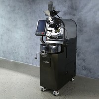 Machine à torréfier les grains de café électrique automatique industrielle LBN, garantie 1 an, acier inoxydable, fer, 1000W, gris anthracite
