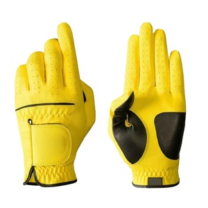Guantes de Golf Personalizados con Parche de Logotipo Deportivo, Cuero Genuino Cabretta, para Mano Derecha, Antideslizantes y Ligeros - Product Image 1