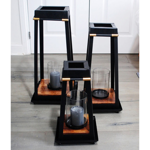 Latest Design Black Color Polished <b>Candle</b> Lantern Holder Metal <b>Hanging</b> <b>Candle</b> Holder for Home Decoration for Export Sale India - Product Image 3