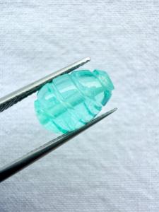 Émeraude verte Paraiba naturelle taille émeraude haute clarté pour bijoux de mariée, haute qualité ANAS GEMS d'Inde, prix de gros - Product Image 3