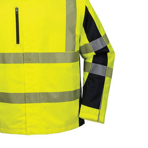 Veste de travail en toile tactique de randonnée de sport réfléchissante pour hommes avec logo personnalisé à la vente chaude, imperméable à l'avant, avec capuche, livraison OEM - Product Image 6