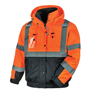 Chaqueta de Seguridad Deportiva Informal con Capucha, Diseño OEM Personalizado, Resistente al Viento, Reflectante, con Envío y Entrega - Product Image 4