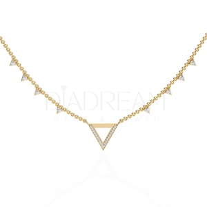 Collier en argent sterling 925 à la mode avec des diamants cultivés Leb Fashion Fine Jewelry pour les mariages et les cadeaux de fiançailles - Product Image 3