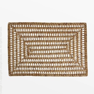 Mantel Individual Rectangular de ratán, productos ecológicos hechos en Vietnam, decoración de mesa, mantel tejido, venta al por mayor, Moderno - Product Image 1