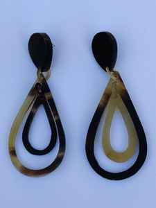 Elegantes pendientes de cuerno de búfalo para niñas, tamaño personalizado disponible a precio asequible | Venta caliente joyería de cuerno natural - Product Image 4