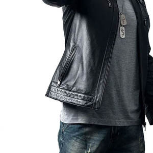 Veste en cuir d'agneau de qualité supérieure pour homme, best-seller, design tendance, nouvelle arrivée, idéale pour la moto. - Product Image 6