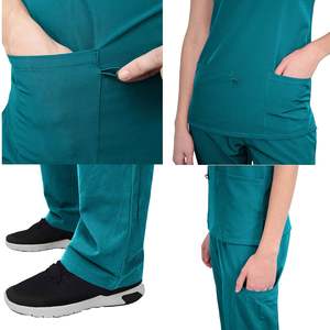 Ensembles de Blouses Médicales Personnalisables avec Logo – Tenues d'Hôpital en Tissu Sergé Spandex/Polyester – Blouses Jogger Unisexe – Vente en Gros - Product Image 6