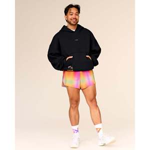 Pride Sticker Boxy Hoodie for <b>Women</b>-<b>Black</b> - Product Image 3