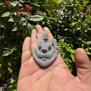 Colgante de Diamante Moissanite Personalizado con Incrustaciones de Circonitas, Joyería Hip Hop, Regalo para Él - Product Image 3