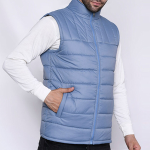 Lightweight <b>Men's</b> Custom Puffer <b>Vest</b> Bubble Sleeveless Jacket with Warm Pack-able Cotton Padding puffer <b>Vest</b> for Winter Wear - Product Image 6