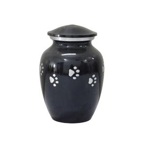 High Quality Aluminium Cremation <b>Pet</b> <b>Urns</b> With Paw Print And Yellow Color Finished Metal Funeral <b>Urns</b> For Human Ashes - Product Image 2