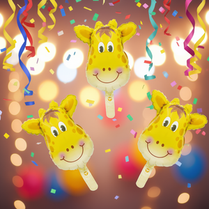 Globo de fiesta con forma de jirafa, 17x22 cm, 3 piezas, decoración para fiestas - Product Image 2