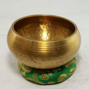 Mejor calidad superior Vintage nueva llegada latón puro redondo curación meditación tibetano canto sonido cuenco diseño martillado - Product Image 2