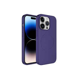 Coque en silicone de couleur pastel Netzy Premium pour iPhone 14 Pro, compatible MagSafe et prise en charge de la charge sans fil, coque de protection - Product Image 1