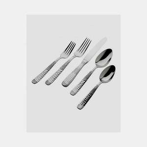 Ensemble de couverts en acier inoxydable au design moderne Matériau inoxydable miroir durable pour les repas quotidiens Occasions spéciales - Product Image 6