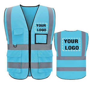 Fabricación personalizada al por mayor ANSI Clase 1 impermeable amarillo seguridad trabajo chaleco para hombres-Hi Vis ropa de trabajo personalizado Color Logo alto - Product Image 1