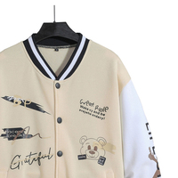 2024 printemps manteaux Patchwork Streetwear recadrée Varsiti Baseball veste avec lettre décontracté broderie Jersey femmes manteaux