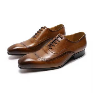 Waterproof <b>Cow</b> Leather Business Shoes with Anti Odor Technology and Wear Resistant Heel Work Shoes for Men Formal Shoes - Product Image 4