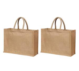 Sacs fourre-tout en jute naturelle de grande qualité, en gros, pour bijouterie, à vendre - Product Image 1