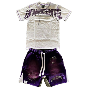 Conjunto de Shorts de Verano para Hombre, Nuevo Modelo 2025, Alta Calidad, 100% Algodón, Transpirable, Cómodo, Estilo Urbano, Colores en Contraste - Product Image 4