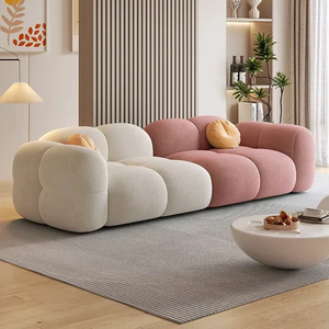 Sofá Seccional Moderno de Terciopelo para Apartamento, con Compresión Sellada, Grande, Premium, de Chenilla, Asientos Cómodos Tipo Nube, Sin Montaje - Product Image 2