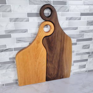 Plateaux de restauration en bois au prix le plus bas planche à plateau en bois pour la nourriture servant des planches à fromage de forme irrégulière - Product Image 5