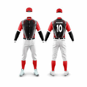 Vente en gros d'uniforme de baseball tendance pour hommes ensemble de maillot respirant personnalisé à bas prix vêtements de baseball d'extérieur - Product Image 3