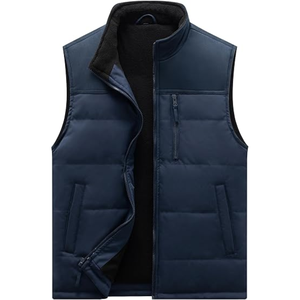 Gilet léger et chaud sans manches, grande taille, veste d'hiver pour homme, gilets en coton - Product Image 1
