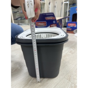 19L Double Bucket for Spin Mop <b>Set</b> with <b>Magic</b> Floor Cleaning System Clean & Dirty Water Separation for Cleaning - Product Image 3