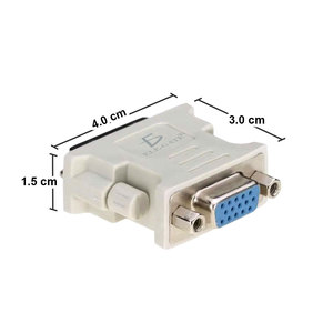 Nuovo Convertitore Video DVI-I 24+5 Dual VGA, Adattatore Plug-in in Materiale PC per Computer o Laptop - Product Image 4