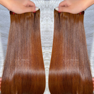 Extensiones de Cabello Humano Vietnamita Remy Super Double Drawn 613, Liso Natural, Cutícula Alineada, Sin Procesar, Precio de Fábrica, Baratas - Product Image 2