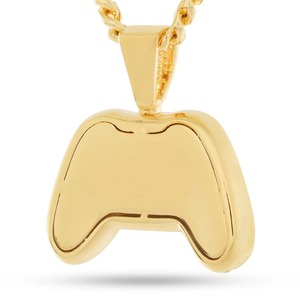 Collier à pendentif en diamant pour contrôleur de jeu plaqué or de qualité exportée avec cadeau disponible à un prix abordable - Product Image 3