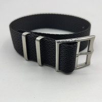 Bracelet de montre en nylon premium 20mm 22mm, bracelet Zulu Perlon, tissu de ceinture réglable, logo personnalisé