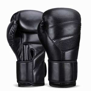 Guantes de boxeo personalizados profesionales Guantes de cuero hechos en fábrica con opciones de material de color Cómodos OEM de alta calidad - Product Image 1