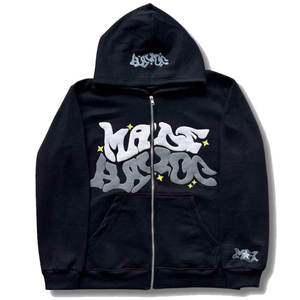 Sudadera con Capucha Extra Grande de Invierno de Alta Calidad, Bordada, Estilo Hip Hop, con Estampado de Letras en Espuma 3D Personalizada para Hombre - Product Image 3