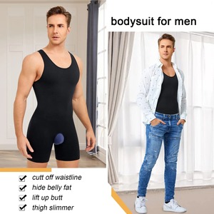 Men's Striped Boxers Shorts <b>Bodysuits</b> Sleeveless Stretchy Solid Color Jumpsuits Sexy <b>Sheer</b> - Product Image 2