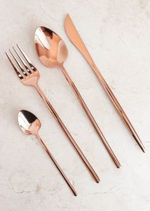 Juego de Cubiertos de Acero Inoxidable, Cuchillo, Tenedor y Cuchara, para Fiestas, Eventos, Bodas, Servicio de Mesa, Plateado Mate, Juego de Cubiertos - Product Image 6